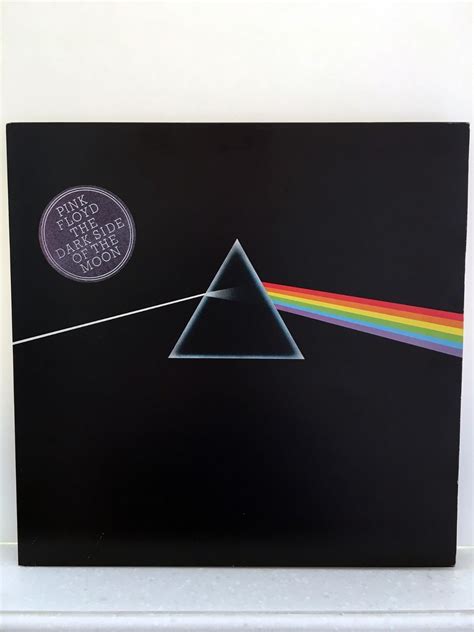 Pink Floyd Dark Side Of The Moon Uk Harvest Mint Lp Solid Blue Triangle