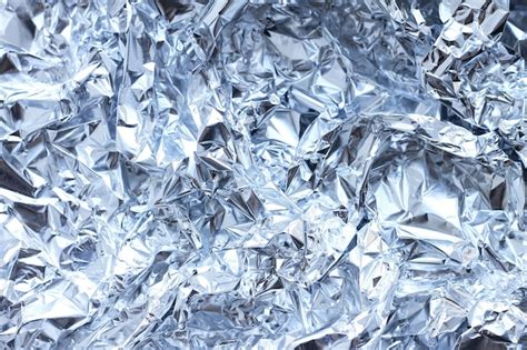 Premium Photo Abstract Crumpled Silver Aluminum Foil Close Up Background Texture