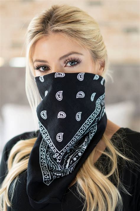 Wholesale Hdf2859bk Black Paisley Print Bandana In 2021 Bandana Girl