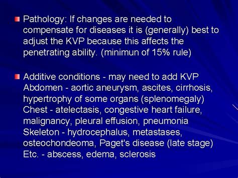 Radiography Technique Exposure Factors Kvp Energy Of Xrays