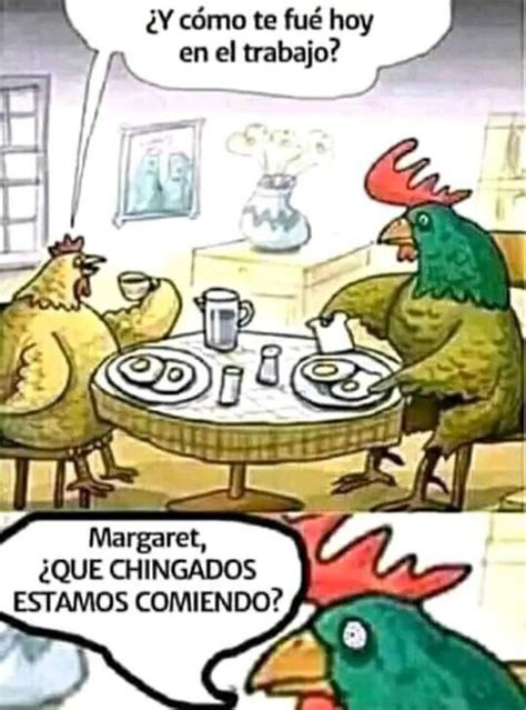 Wtf Una Gallina Y Un Gallo Comiendo Huevos Meme Subido Por