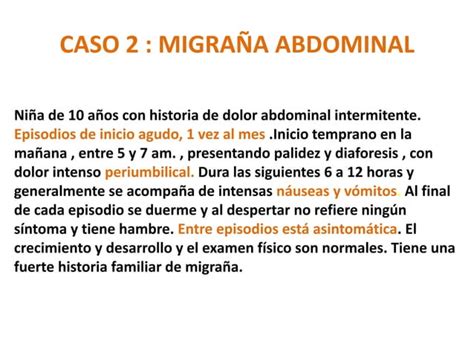 Sindrome Doloroso Abdominal En Pediatr A Ppt