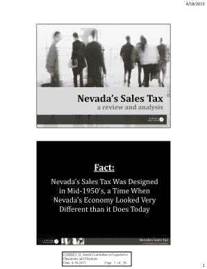 Fillable Online Leg State Nv Nevada S Sales Tax Leg State Nv Fax