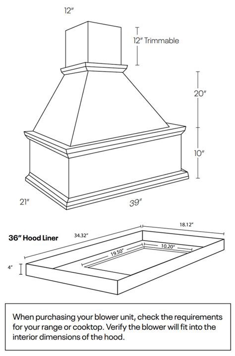 Luxor Espresso WHP36 39 Straight Wood Hood Assembled Kitchen Cabinets