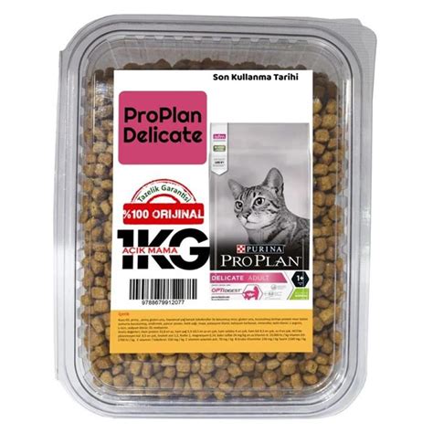 Pro Plan Delicate Kuzulu Yetişkin Kedi Maması 1 Kg AÇIK PAKET