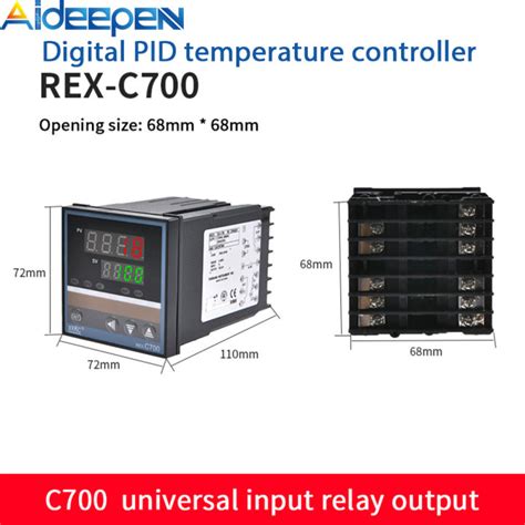 Ready StockOriginal Aideepen REX C700 Digital PID Temperature