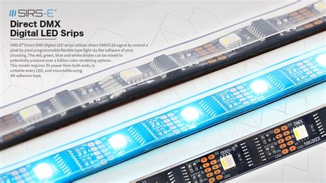 Direct Dmx Digital Led Strip Control Each Pixel Individually Youtube