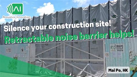 Silence Your Construction Site Retractable Noise Barrier Helps Youtube