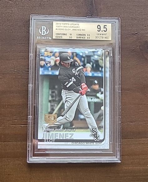 Eloy Jimenez Rookie 2019 Topps Update US243 PSA 10 Gem Mint 150th