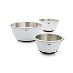 OXO Stainless Steel Mixing Bowls, Set of 3 + Reviews | Crate & Barrel