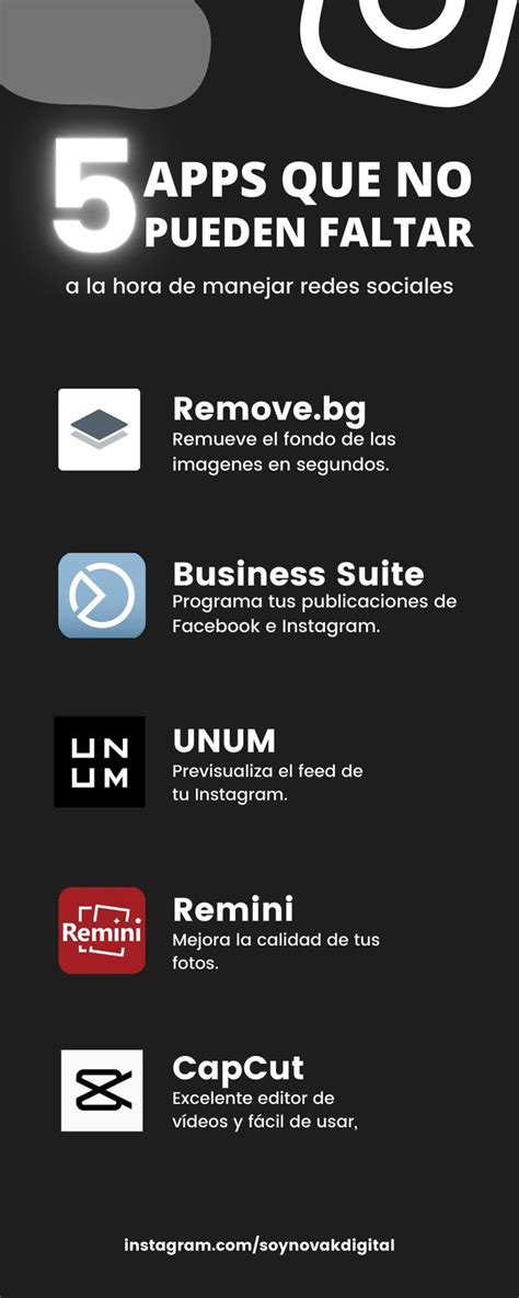 Soy Novak Digital Community Management 5 Apps Que No Te Pueden Faltar