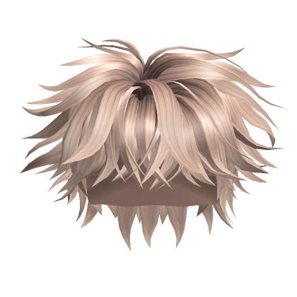 Medium Messy Hair Platinum Blonde Roblox