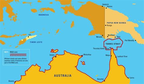 Torres Strait Islands Map