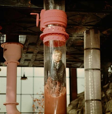 Augustus Gloop Stuck In Tube