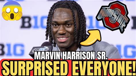 Urgent Now Marvin Harrison Jr Surprised Everyone Crying Fans News Ohio