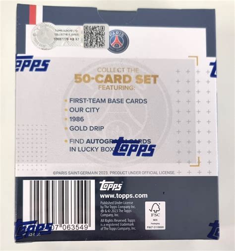 2023 Topps PSG Team Set Box Paris Saint Germain Team EBay