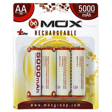 Pila Recargable Mox Aa X Mah Complus