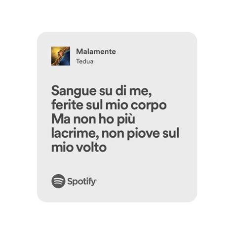 Spotify Lyric Tedua Nel Citazioni Instagram Citazioni Rap