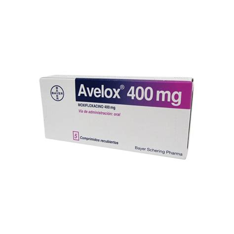 AVELOX 400 MG 5 TABLETAS A