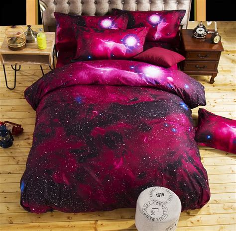 D Galaxy Cheap Bedding Sets Twin Queen Size Universe Outer Space