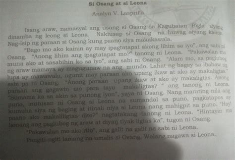 1 Bakit Dinamba Ni Leona Si Osang Anong Katangian Mayroon Si Leona 2