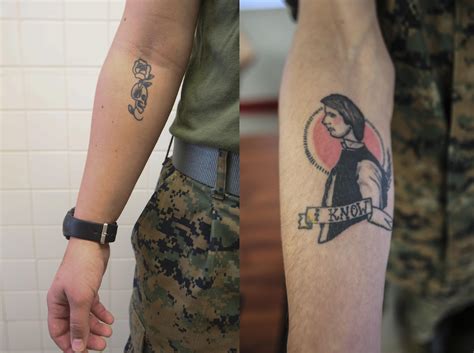 Right to bare arms: Marine Corps new tattoo policy > II Marine ...