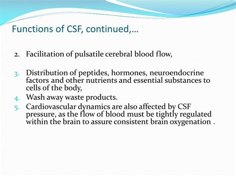 Ppt Cerebral Circulation And Csf Formation Powerpoint Presentation Id