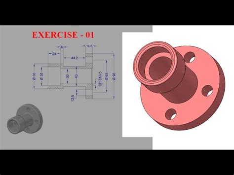 SolidWorks Tutorial For Beginners Exercise 01 Use Revolve Offset