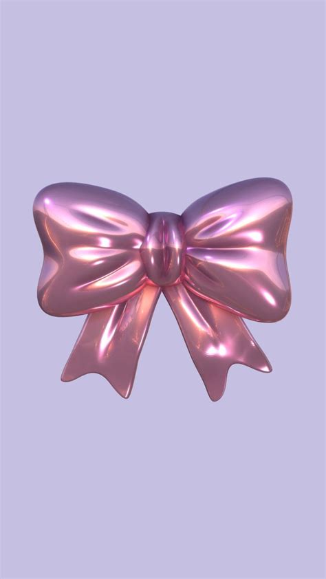 Purple 3D Bow Wallpaper for Stylish Walls