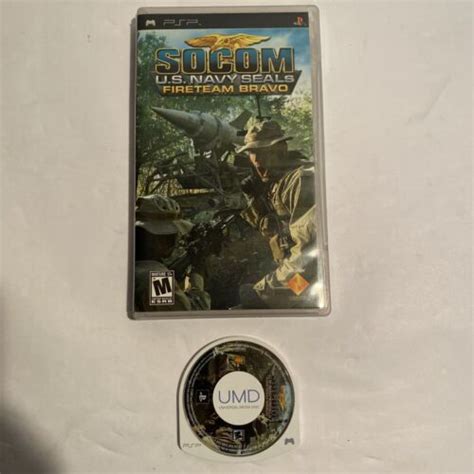 Socom Us Navy Seals Fireteam Bravo Psp Case Disc Only Ebay