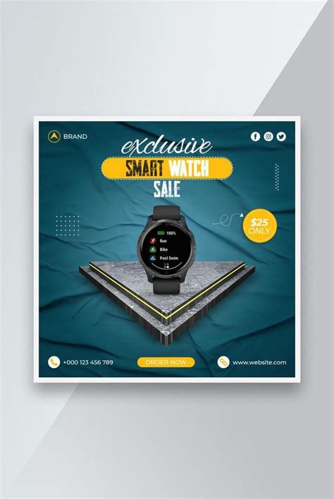 Smart Watch Sale Social Media Post Instagram Post Banner Template