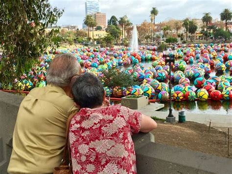 The Spheres at MacArthur Park | Public art, Los angeles convention ...