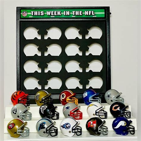 NFL | Accessories | Riddell Nfl Mini Helmets Display Case | Poshmark