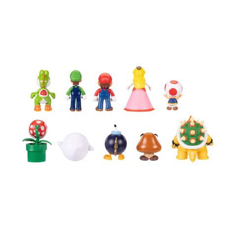 Nintendo Super Mario Friends And Foes 2 5 In Mini Figures 10 Pk