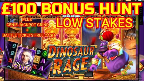 Low Stake Bonus Hunt Genie Jackpot Grind Free Money Bonuses In