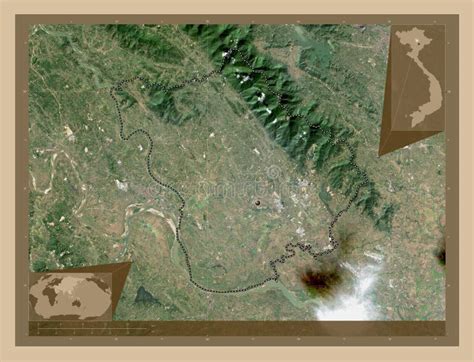 Vinh Phuc, Vietnam. Low-res Satellite. Capital Stock Illustration - Illustration of ...