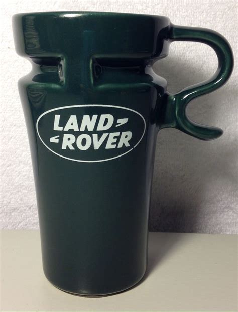 Land Rover Coffee Mug 6 Inches Tall Non Skid Bottom Distinctive