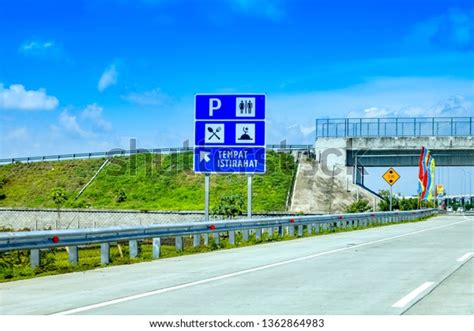 indonesia rest area sign   images pictures shutterstock