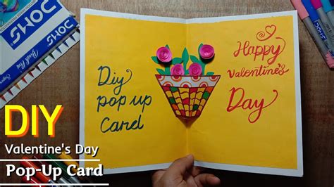 Diy Valentines Day Card Valentines Day T Ideas Diy Pop Up Card Ideas Diy Papercraft