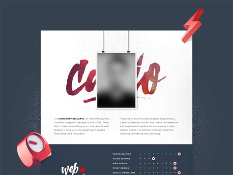 Creative Resume Template - Fluxes Freebies