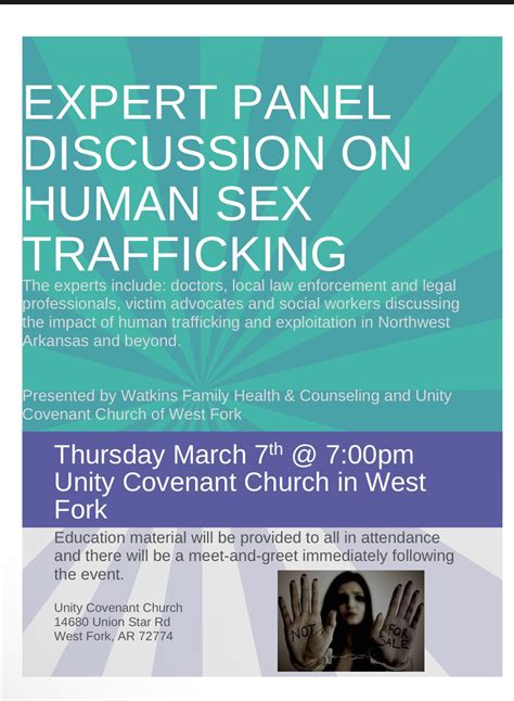 Expert Panel Discussion On Human Sex Trafficking Unity Covenant Church