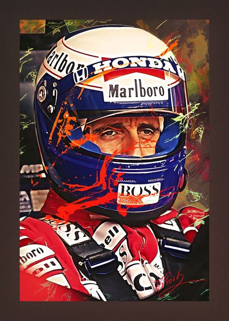 Alain Prost Poster By Daisy Donna Displate