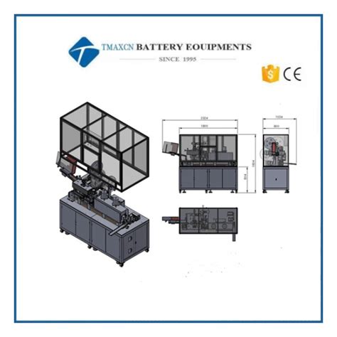 Automatic Cylindrical Battery Pvc Heat Shrink Wrapping Machine For