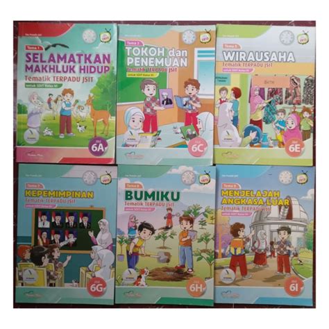 Jual Tematik Untuk Sd Mi Kelas Vi Kurikulum Revisi Penerbit