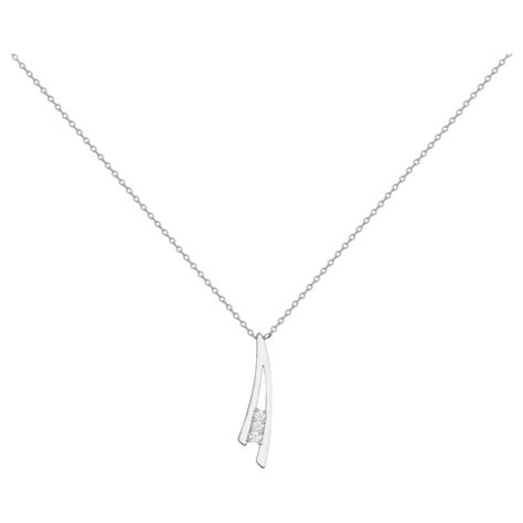 Collier Fantaisie Femme Carador En Argent Avec Oxydes De Zirconium