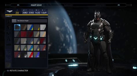 Injustice Batman Injustice Gods Among Us Inspired Gear Loadout