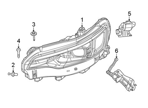 Jeep Cherokee Headlight Mounting Screw 2019 20 Headlamp 6511150AA