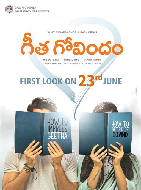 Vijay Devarakonda Geetha Govindam Movie First Look ULTRA HD Posters ...