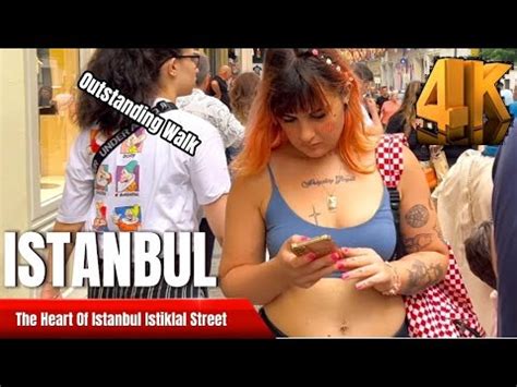 City Center Istanbul August 2023 Istaklal Street Taksim Walking Tour 4K