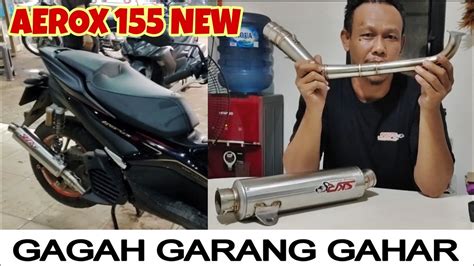 REVIEW KNALPOT RACING YAMAHA AEROX FULL SISTEM BAHAN STENLIS BUATAN